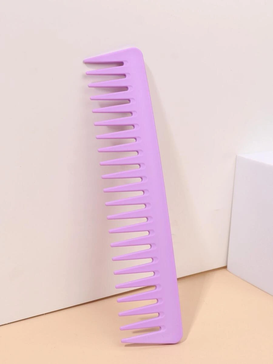 寬齒梳,1入組加厚寬牙梳子解結梳適用於髮型設計