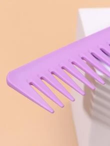 寬齒梳,1入組加厚寬牙梳子解結梳適用於髮型設計