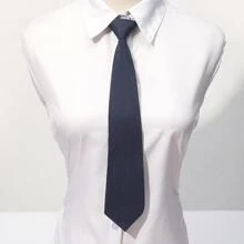 1 pieza Accesorio unicolor poliéster de mujeres con cordón para & colega atuendo , conveniente elástico banda diseño - Azul Marino - Ver 1