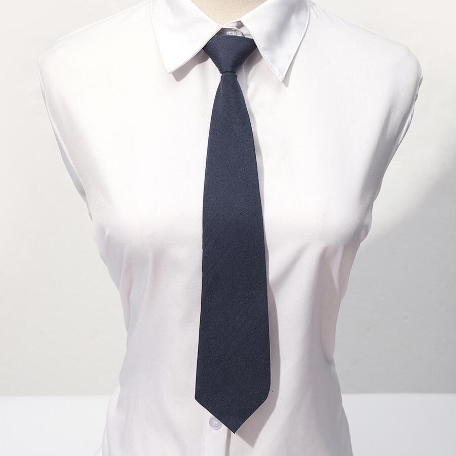 1 pieza Accesorio unicolor poliéster de mujeres con cordón para & colega atuendo , conveniente elástico banda diseño - Azul Marino - Ver 1