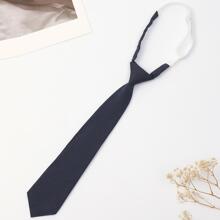 1 pieza Accesorio unicolor poliéster de mujeres con cordón para & colega atuendo , conveniente elástico banda diseño - Azul Marino - Ver 2