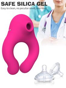Vibrador de succión, anillo para pene, succionador de clítoris, anillo para pene, productos para adultos, masajeador de escroto, Juguetes sexuales