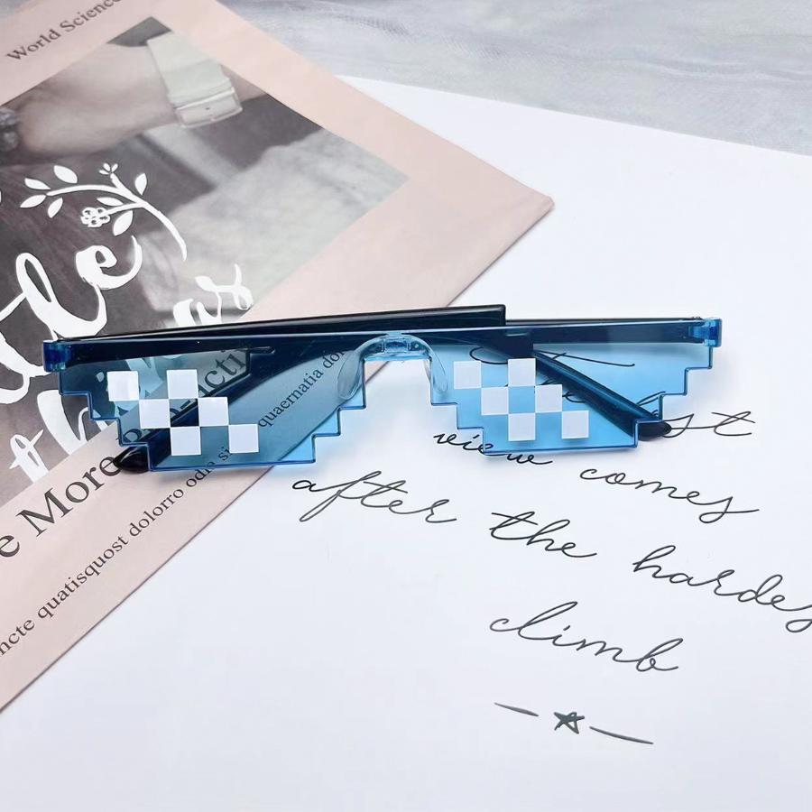 1入組馬賽克設計派對眼鏡 - 藍色 - 查看 1