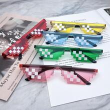 1入組馬賽克設計派對眼鏡 - 藍色 - 查看 3