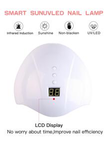 Misscheering 智慧感應式無黑化無刺激led美甲燈,附usb線凝膠照射燈 - 白色 - 查看 2