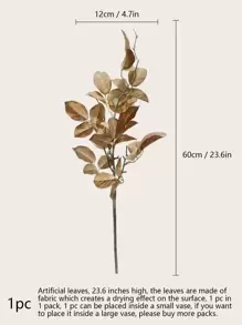 1/2 片秋玫瑰叶，仿真丝植物，适合婚礼派对，秋季花卉茎装饰，适合 DIY 家居花园壁炉农舍聚会秋季装饰