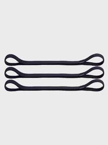 Dây buộc tóc rắn tối giản - màu đen - Xem 3