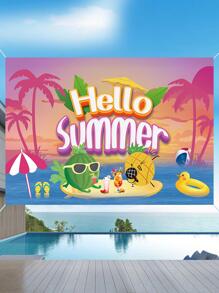 1 Hawaii Đi Biển Mùa Hè Bể Bơi Theo Chủ Đề Trang Trí Tiệc Hình Phông Nền Biểu Ngữ Nền Chụp Ảnh - Nhiều màu - Xem 2