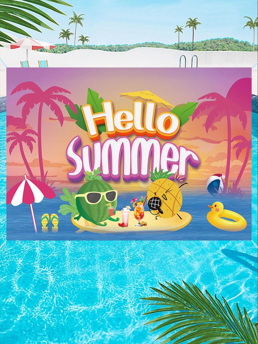 1 Hawaii Đi Biển Mùa Hè Bể Bơi Theo Chủ Đề Trang Trí Tiệc Hình Phông Nền Biểu Ngữ Nền Chụp Ảnh - Nhiều màu - Xem 1
