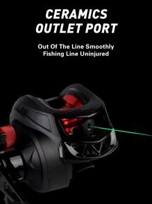 1个轻型路亚卷线器，12磁力刹车系统，7.2:1齿轮比，最大刹车力8公斤，加长手柄 - 彩色 - 查看 8