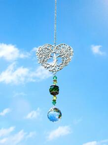 1pc Sun Catcher Crystal Tree Of Life Pendant Home Garden Window Holiday Decorations Ornaments,Home Decor ,Room Decor,Wall Decor Gifts Birthday Graduation