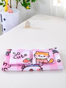 3pcs Cartoon Pattern Duvet Cover Set (1 Duvet Cover And 2 Pillowcases) Modern Home Textile Bedding Set - Multicolor - View 9