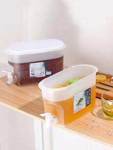 קנקן תה פשוט שקוף עמיד בטמפרטורה גבוהה - לבן - ראה 4