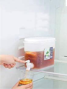 קנקן תה פשוט שקוף עמיד בטמפרטורה גבוהה - לבן - ראה 2