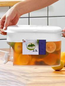 קנקן תה פשוט שקוף עמיד בטמפרטורה גבוהה - לבן - ראה 6