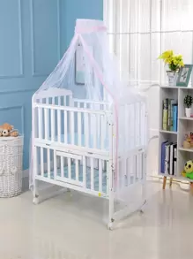 Moustiquaire pliable de couleur unie simple en forme de dôme, moustiquaire d'été pour la famille (inclut uniquement la moustiquaire)