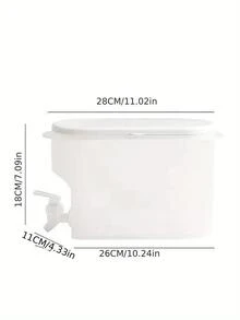 קנקן תה פשוט שקוף עמיד בטמפרטורה גבוהה - לבן - ראה 5