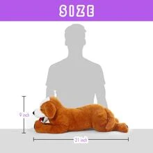 毛絨玩具,毛絨狗,填充動物,21英寸柔軟可愛的金毛獵犬,毛絨狗玩具,填充寵物,黃色和白色毛絨小狗,填充動物玩具,適用於兒童,幼兒,寵物,女孩,男孩,生日禮物,聖誕禮物,感恩節禮物,新年禮物,復活節禮物 - 金色 - 查看 2