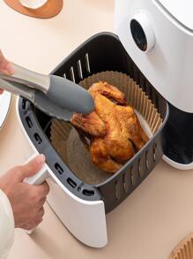 50 件/套空气炸锅烘焙纸垫，适用于烘烤面包、鸡翅、炸鸡、家用空气炸锅烹饪 - 咖啡棕 - 查看 8