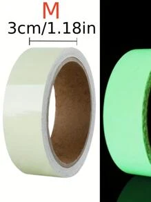 1 Cuộn Băng Dạ Quang 3M Cho Cửa Kính Huỳnh Quang Trang Trí Nhà, Đường Chống Va Chạm, Nhãn Dán Tường Không Dấu Vết, Dải Đèn Ngủ Cầu Thang (có thể cắt được) - Trong sáng - Xem 8