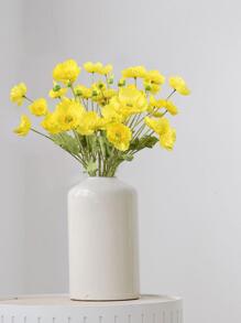 10Pcs Artificial Poppy Silk Flowers For Home Decor, Blue Poppy Flowers Artificial Faux Poppy Flower Stems Silk Flowers For Home Decor Bouquet Wedding Party Table Centerpiece Arrangement For Wedding Decoration, Valentine'S Day Decor, Birthday Decor, Anniversary Decor, Holiday Decor, Graduation Decoration, Party Decor Supplies - Yellow - View 2