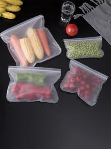 1pc Reusable Food Preservation Bag For Refrigerator Vegetable Fruit Food Sealing Storage Bag Wedding Party Gift Bags - Clear - View 1