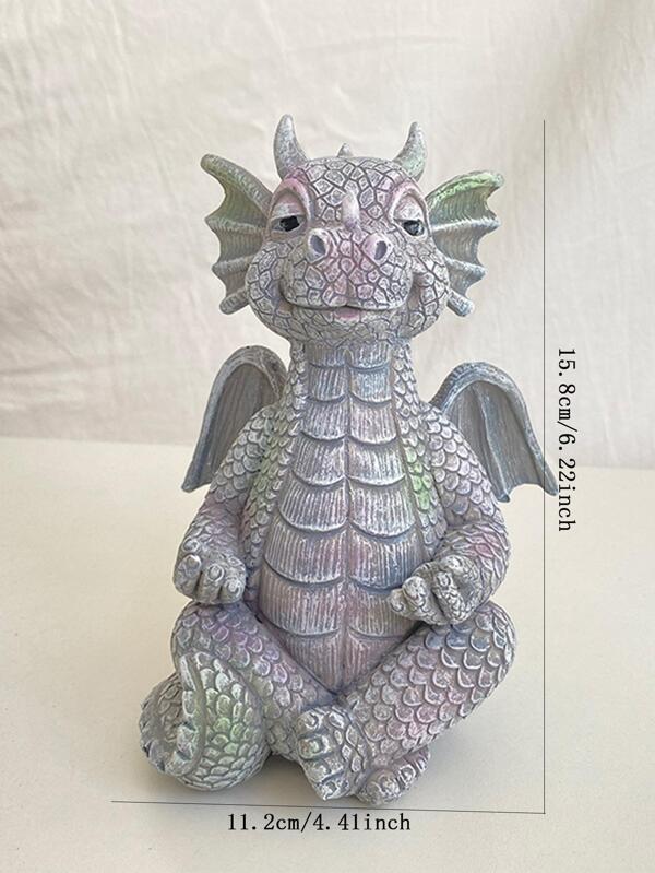 Meditating Little Dragon Polyresin Figurine SHEIN USA