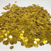 金色亮片裝飾用品,合適的適用於生日派對裝飾 - 金色 - 查看 1