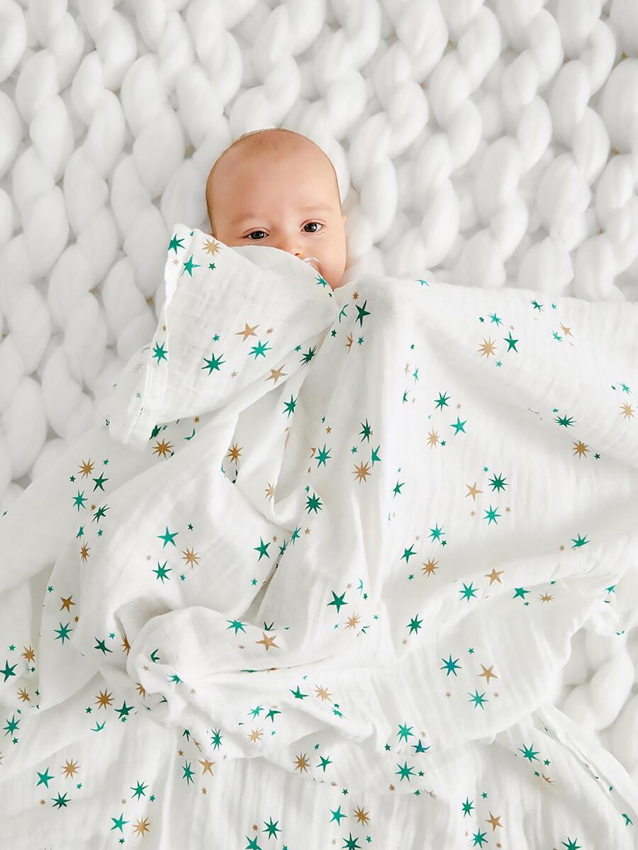 1pc Baby Star Pattern Swaddling Blanket