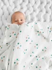 1pc Baby Star Pattern Swaddling Blanket