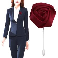 Vòng hoa hồng 5cm cho đám cưới đơn giản - Màu Đỏ Sâu - Xem 2