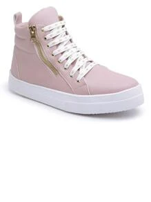 Women Wedge Sneakers - Màu Hồng baby - Xem 2