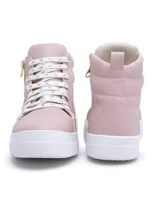 Women Wedge Sneakers - Màu Hồng baby - Xem 3