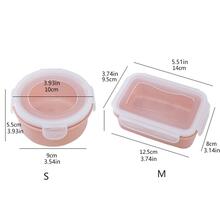 1pc PP Food Storage Box, Simple Solid Color Food Fresh Keeping Box For Kitchen - Blue - View 5