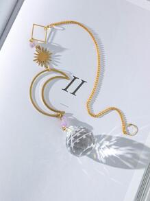 1入組月亮形狀裝飾懸掛裝飾物 - 彩色 - 查看 6