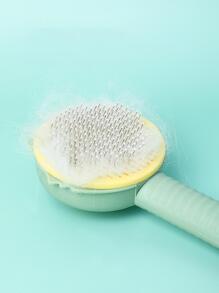 貓梳子刷洗刷便攜懸掛寵物針梳子 - 綠色 - 查看 3