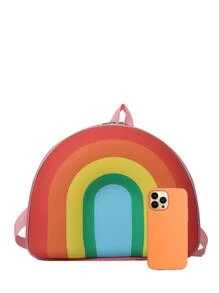 Niños Bolsa creativa de arcoíris diseño PVC cremallera dulce - Multicolor - Ver 10