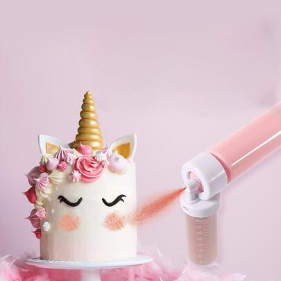 1 Set Manual Cake Decorating Spray Gun, DIY Baking Cake Spray Pump Decorating Tool, Cake Spray Gun Kit, Suitable For Kitchen Cupcakes, Cookies And Desserts Decoration