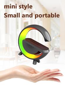 便攜書桌無綫音箱 - 黑色 - 查看 4