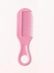 6件套婴儿护理指甲钳套装（带梳子和刷子、清洁套装）礼盒 - 粉色 - 查看 6