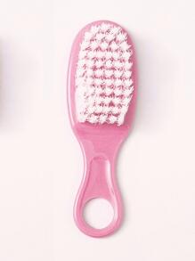 6件套婴儿护理指甲钳套装（带梳子和刷子、清洁套装）礼盒 - 粉色 - 查看 7