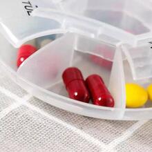 1入組藥盒塑料7天平板電腦糖果盒便攜式存儲平板電腦支架旅行收納袋大學宿舍必需品，東西袋 - 無色 - 查看 5