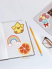 50入組可愛塗鴉裝飾貼紙 - 彩色 - 查看 2