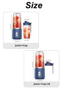 1pc Portable Usb Rechargeable Automatic Juicer For Home Use