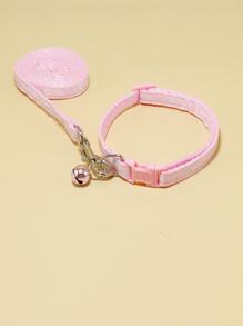1入組寵物項圈&牽引繩套裝 - 粉色 - 查看 4