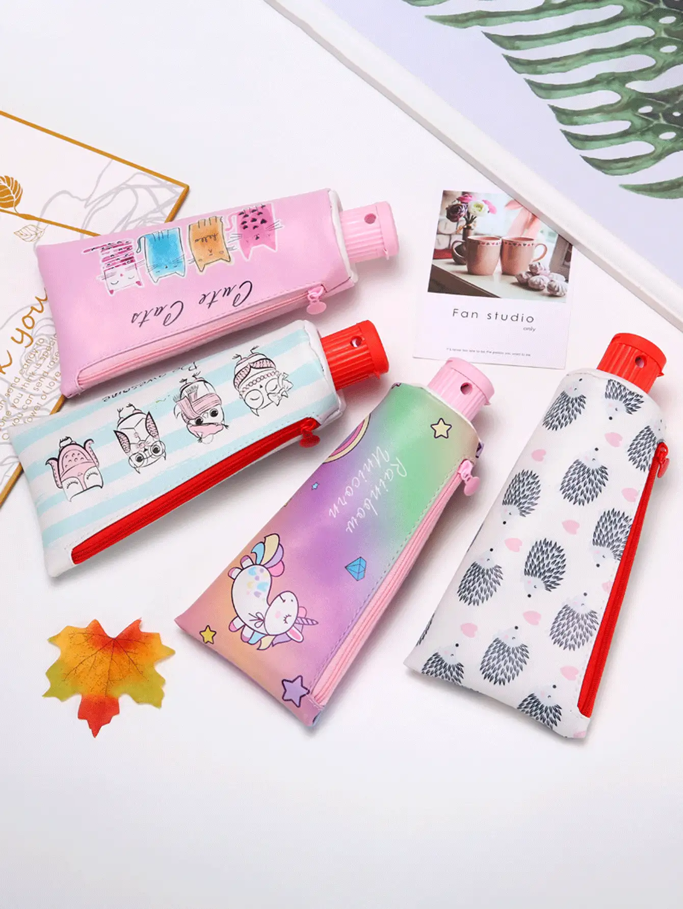 1pc Unicorn Pattern Random Pencil Bag - Multicolor - View 7