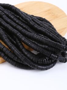 10股線的關於350的聚合物粘土首飾配件適合女士DIY珠寶製作 - 黑色 - 查看 2