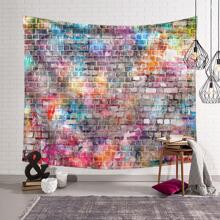 1入組磚塊圖案掛毯 - 彩色 - 查看 1