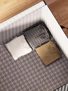 Công suất lớn Ca rô Quilt Quần áo Túi lưu trữ có khóa kéo để chống ẩm và chống nấm mốc - Nhiều màu - Xem 3