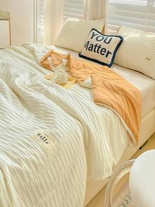 1 pieza Edredón de verano suave con cómodo - Beis - Ver 1